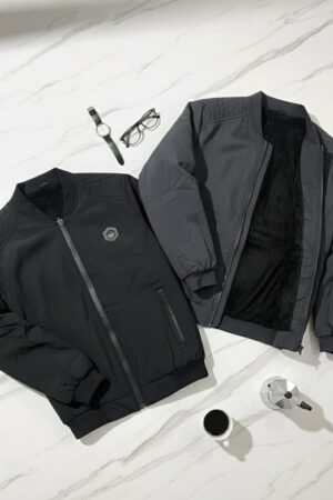 Urban Stealth Fleece-Lined Bomber Jacket – Performance Outerwear