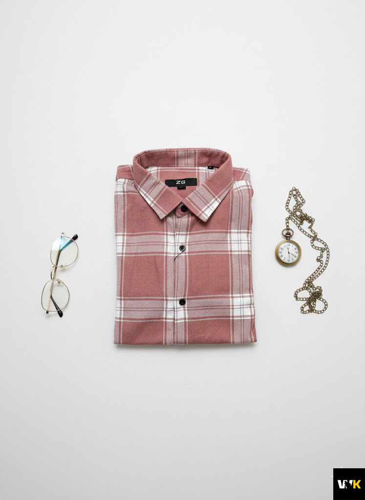 Premium Dusty Rose Flannel Plaid - Image 2