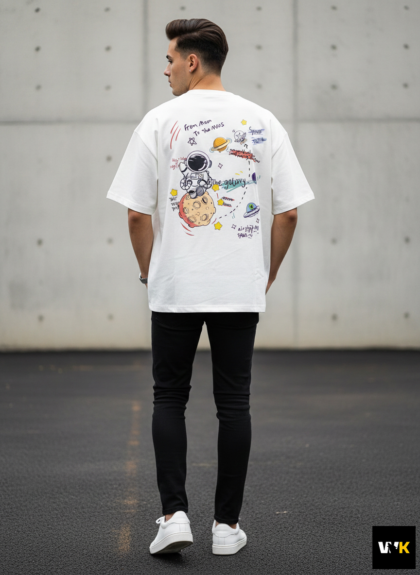"From Moon to Mars" Oversized Tee - Image 3