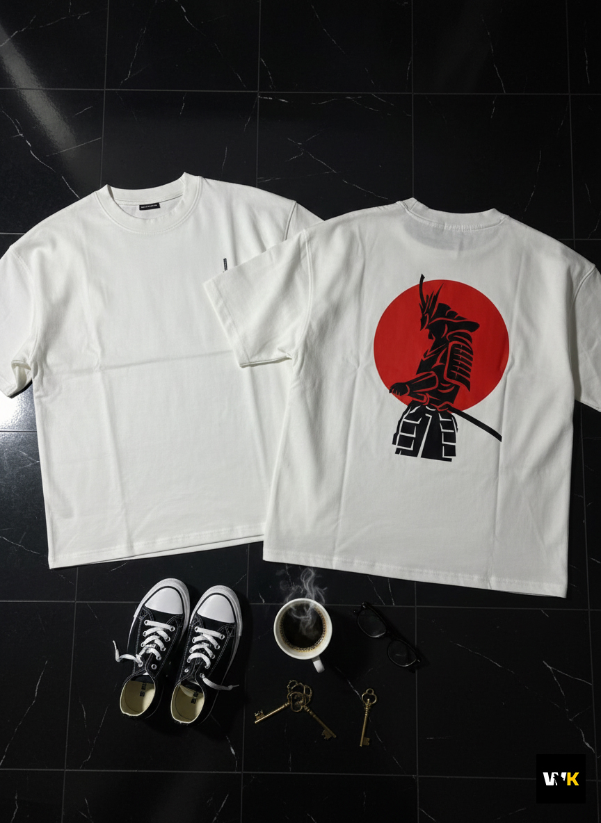 Samurai Graphic Heavyweight Tee - Optic White