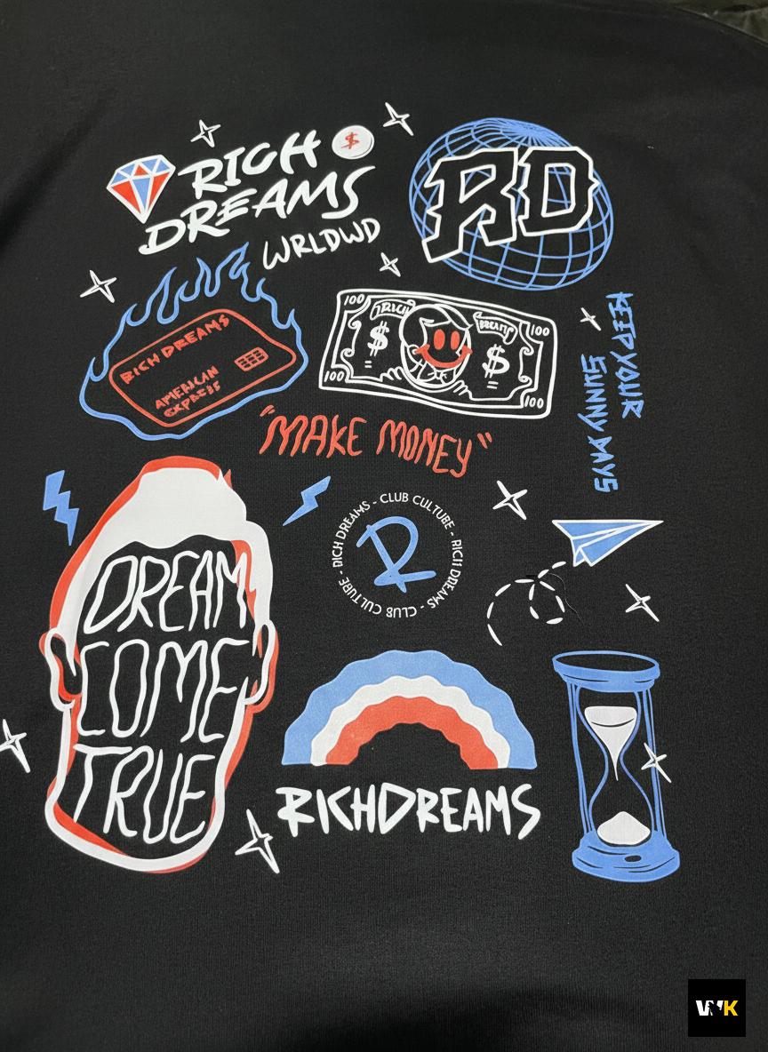 "Rich Dreams" Heavyweight Graphic Tee - Image 2