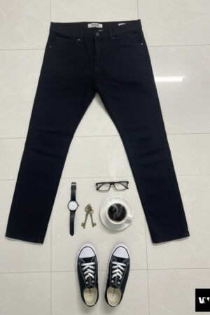 The Midnight Black Cotton Drill Jeans