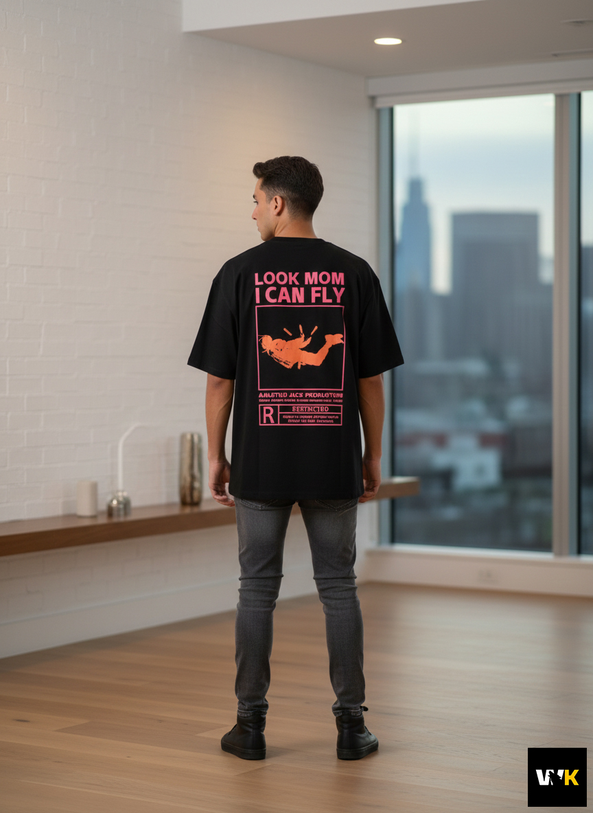 Pegador "Look Mom I Can Fly" Heavyweight Tee - Image 2