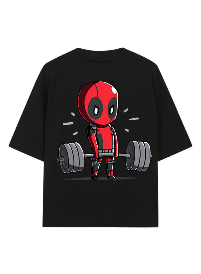 The Ultimate Oversized Heavyweight Tee – Black (DEADPOOL)