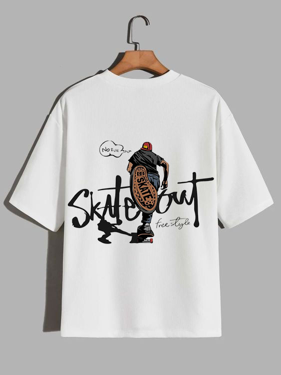 Heavyweight White Drop-Shoulder T-Shirt