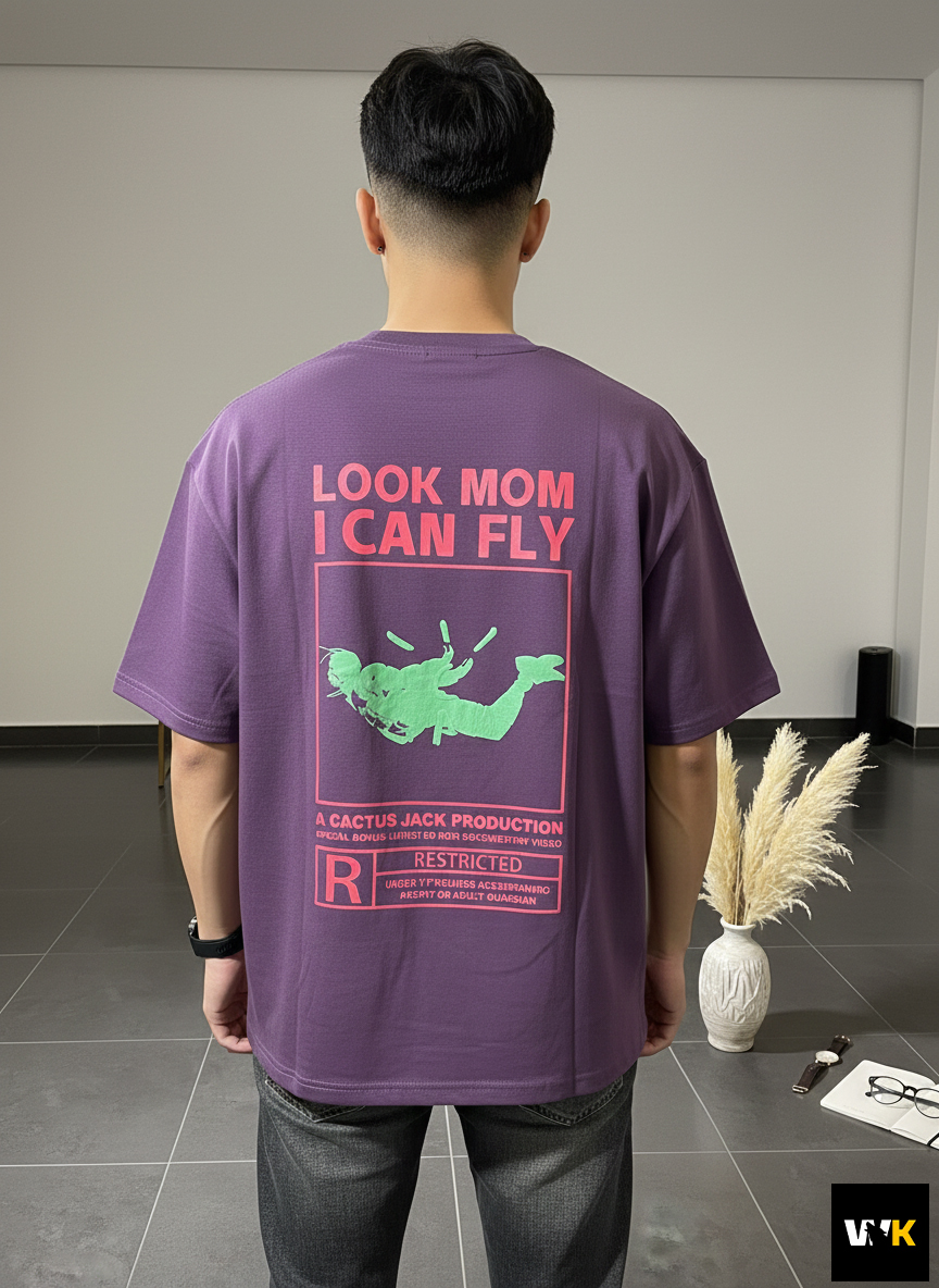 Pegador "Look Mom I Can Fly" Heavyweight Tee - Image 2