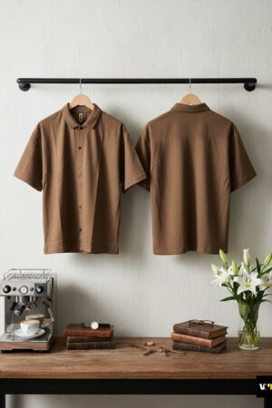 Textured Knit Utility Shirt drop