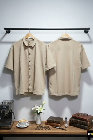 The Everyday Drop-Shoulder Knit Shirt