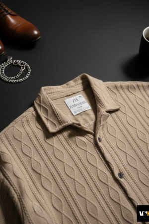 the Sand/Beige texture Shirt