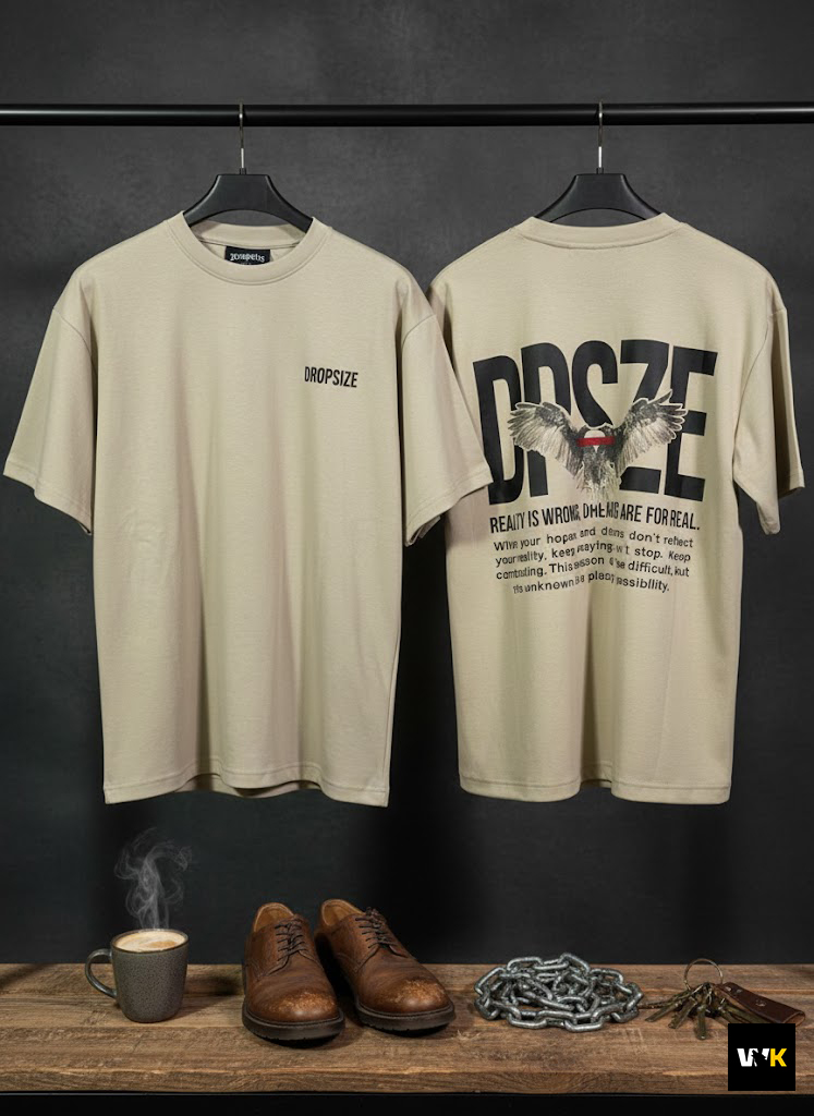 The "Desert Vision" Oversized Tee – Sandstone