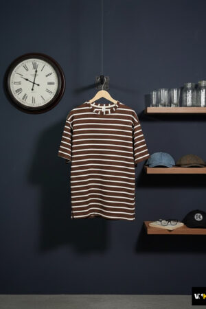 The Coffee-Tone Waffle Stripe Tee
