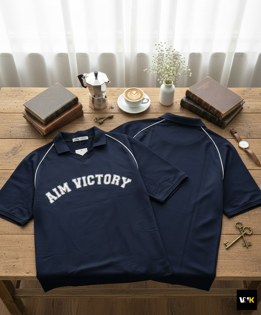 The AIM VICTORY Varsity Polo – Navy