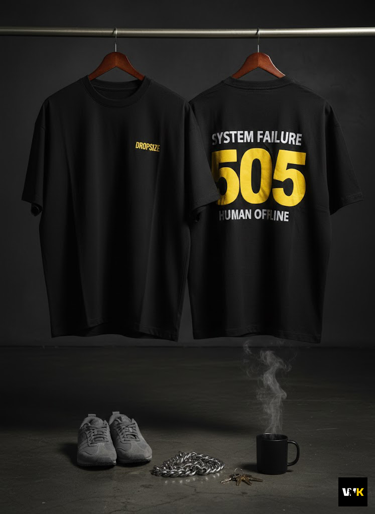 DROPSIZE "505" System Failure Tee – Stealth Black - Image 2