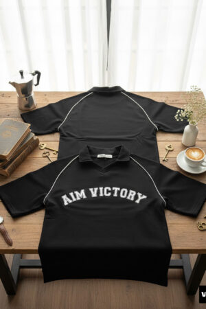 The "Victory" Oversized Polo – Black