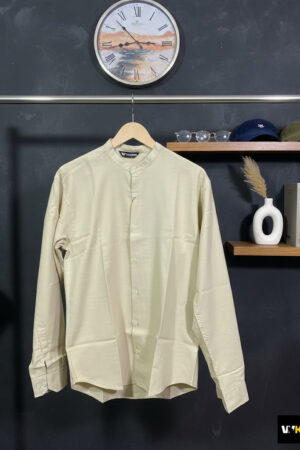 The Sand Mandarin Collar Shirt