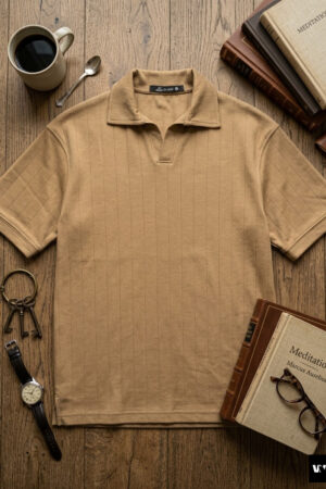 The Heritage Ribbed Johnny Collar Polo