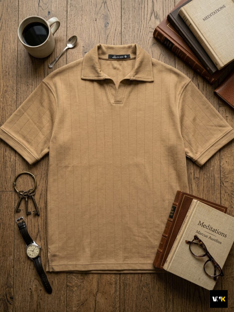 The Heritage Ribbed Johnny Collar Polo