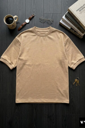 The Heavyweight Boxy Tee in Sandstone