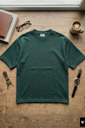 The Heavyweight Boxy Tee in Forest Green
