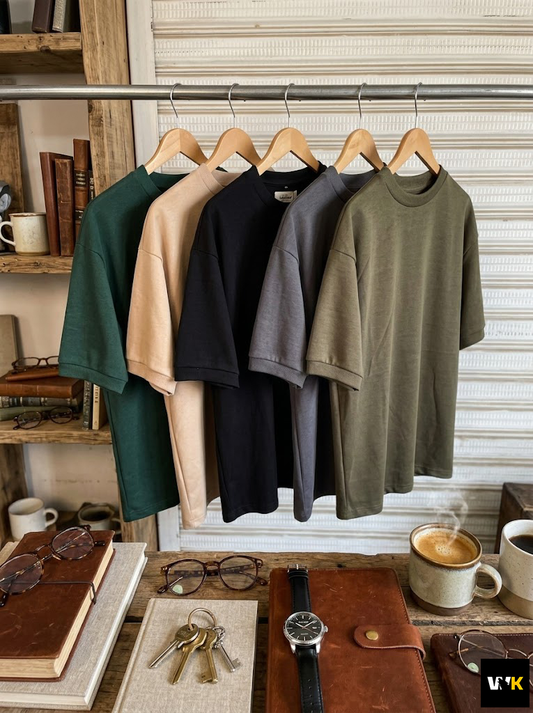 The Heavyweight Boxy Tee in Forest Green - Image 5