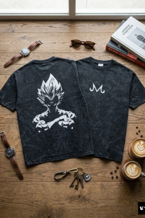 Majin Acid-Wash Oversized Tee