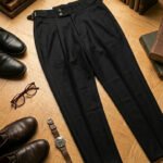 The Modern Gurkha: Charcoal Wool-Blend pants