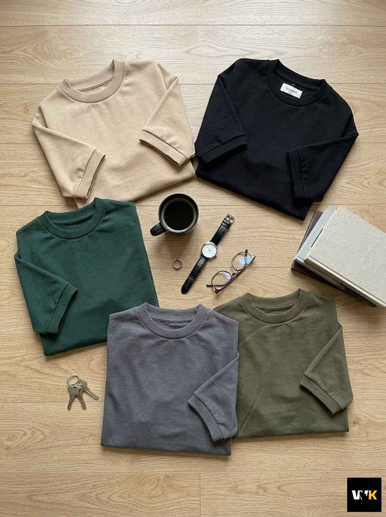 The Heavyweight Boxy Tee in Forest Green - Image 2