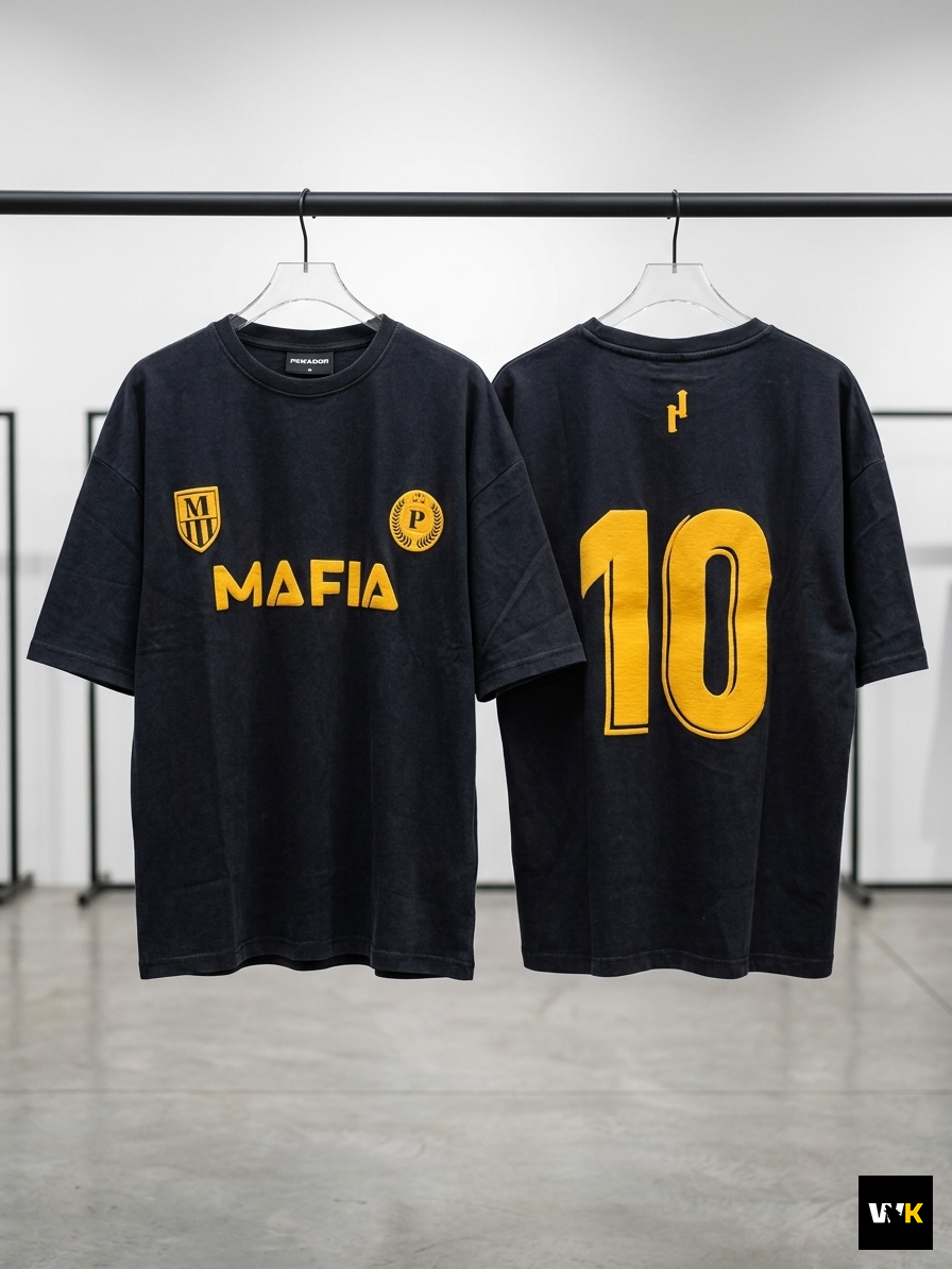 "The MAFIA 10" Oversized Heavyweight Tee - Image 3
