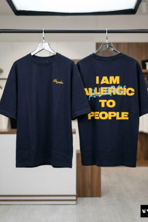 "Allergic" Heavyweight Tee – Midnight Navy