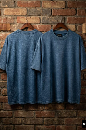 The "Indie Blue" Acid Wash Boxy Tee
