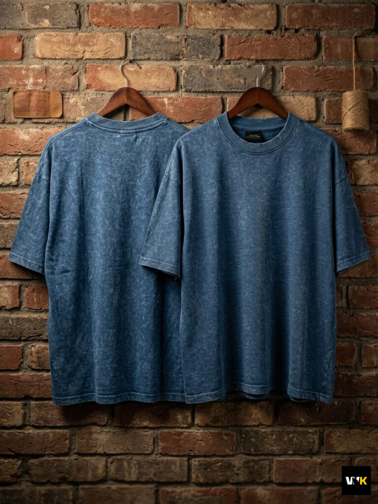 The "Indie Blue" Acid Wash Boxy Tee