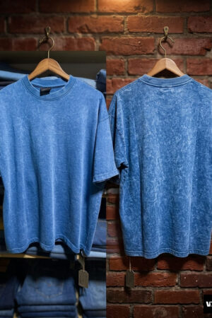 "Electric Sky" Acid Wash Oversized Tee