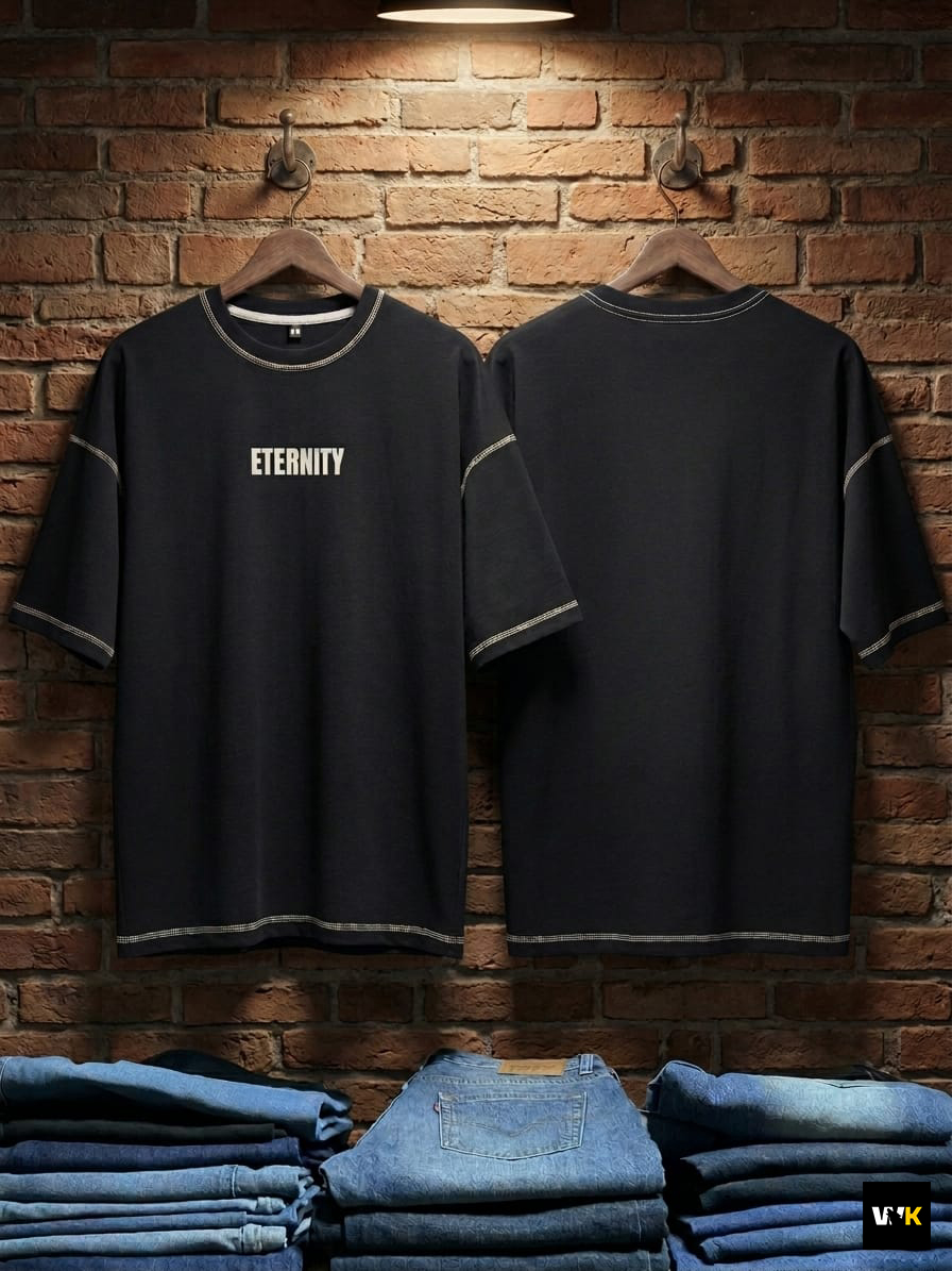 "ETERNITY" Oversized Drop Shoulder Tee