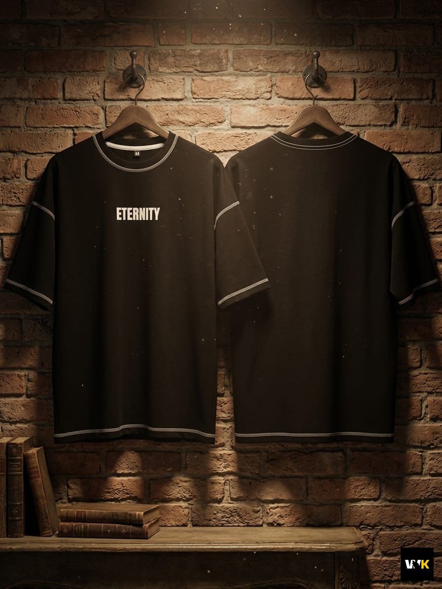"ETERNITY" Oversized Drop Shoulder Tee - Image 3