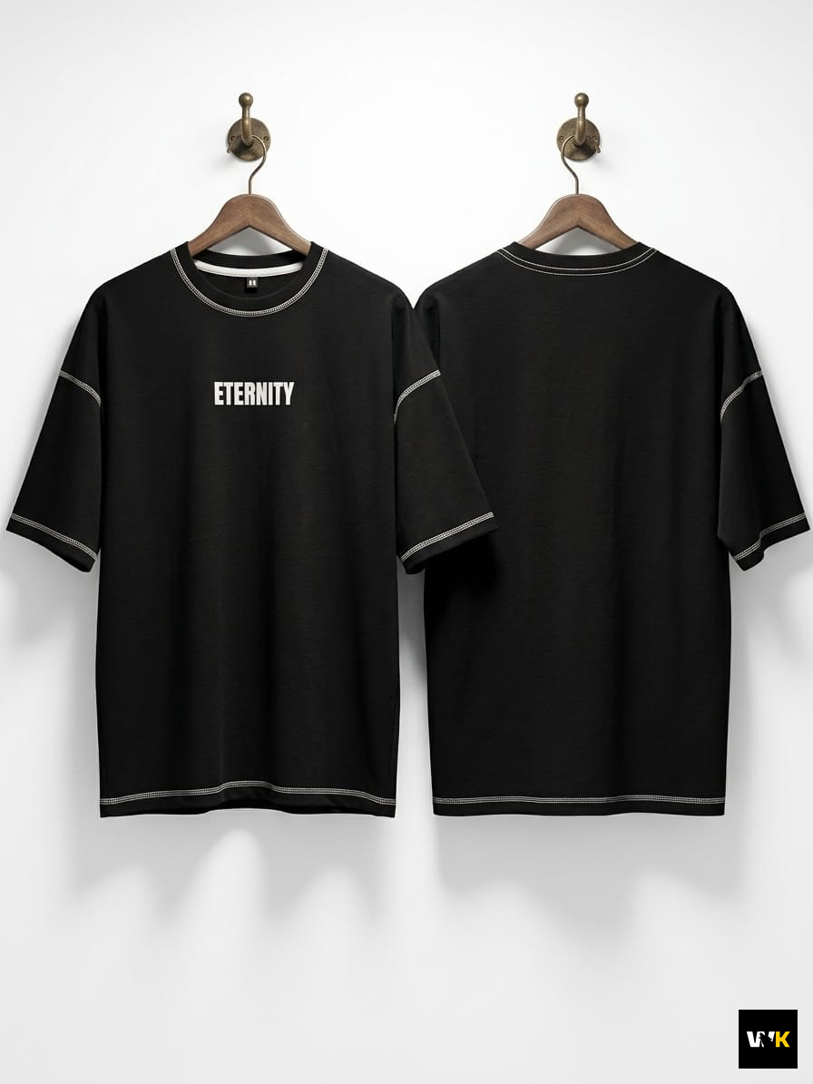 "ETERNITY" Oversized Drop Shoulder Tee - Image 4