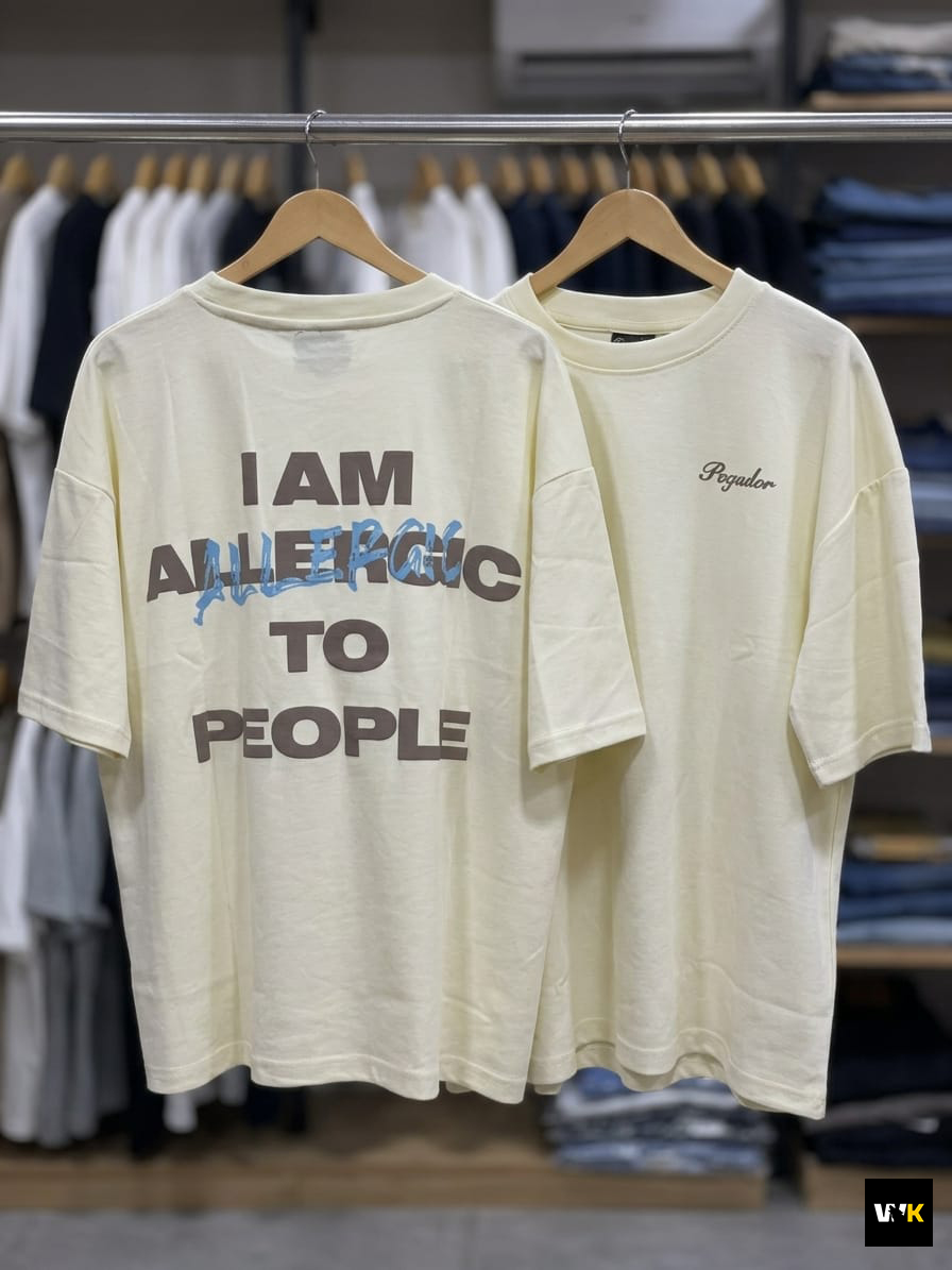 Pegador Signature "Allergic" Tee – Cream/Mocha - Image 2