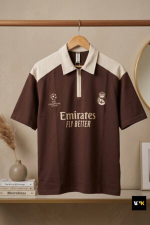 emirates polo zip boxy fit drop
