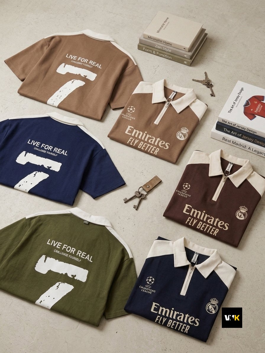Emirates polo zip boxy fit drop - Image 4