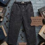 Vintage Acid-Wash Elasticated Trousers