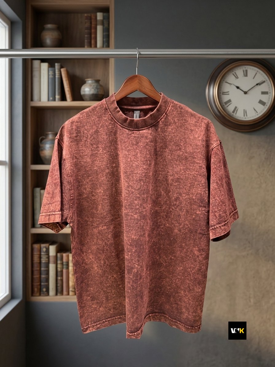 Acid-Wash Heavyweight Tee