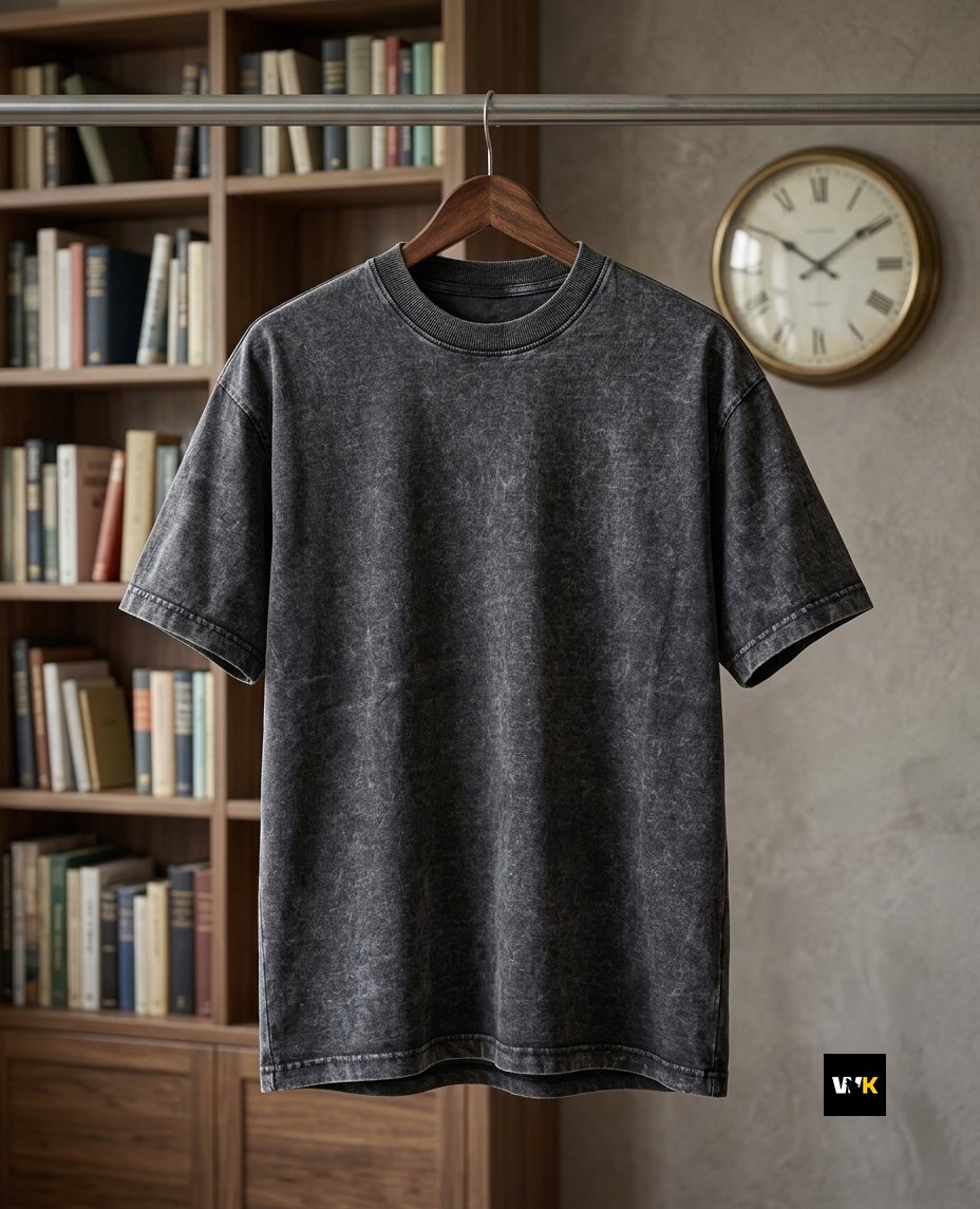 Acid-Wash Heavyweight Tee - Image 7