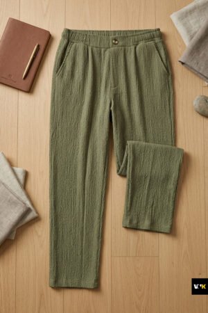 The Everyday Crinkle Textured Trousers